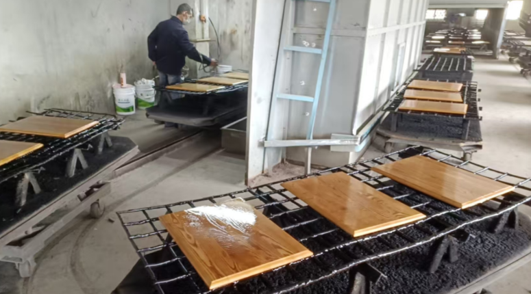 The cost difference between NC paint and water-based coating